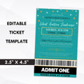 editable fundraiser tickets